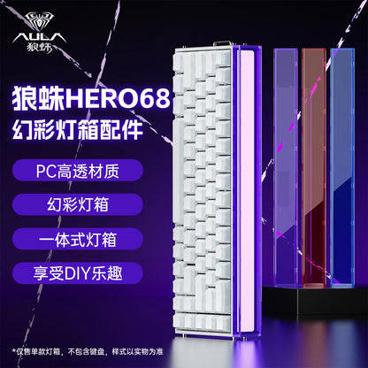 Nuevo AULA HERO 68HE/ULTRA Kits sticker: teclado gaming con interruptores magnéticos y accesorios para teclado mecánico personalizado con cable para e-sport