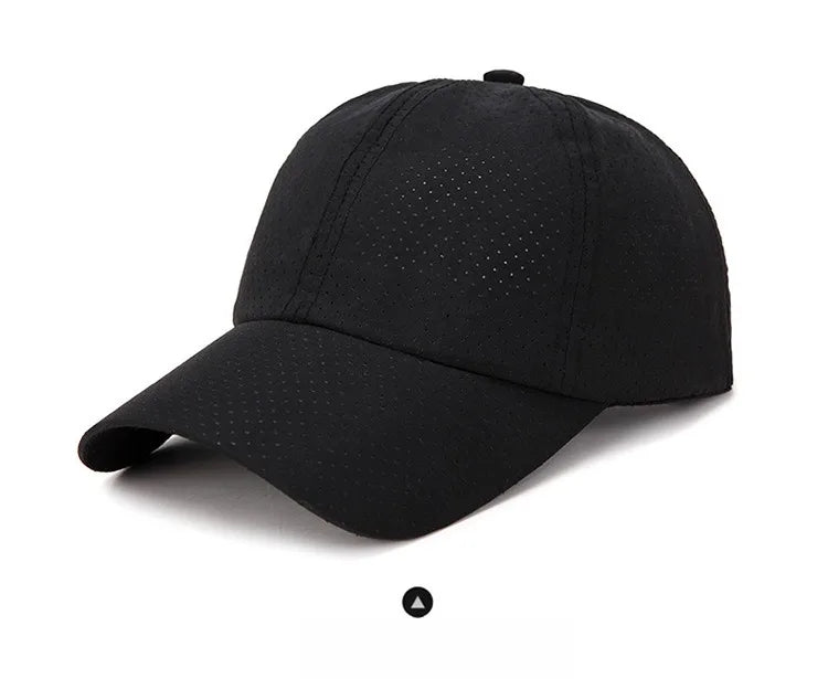 New Women Men Quick-Drying Spring Summer Baseball Cap Solid Breathable Snapback Hat Casual Fishing Sun Cap Hat For Women Men