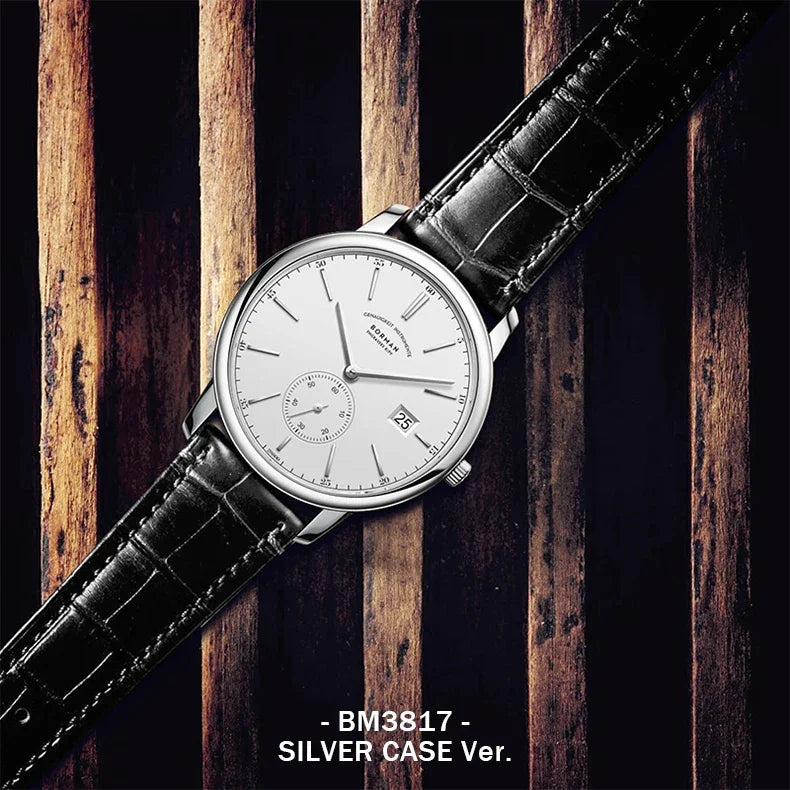 BORMAN BM3817 TOP Watch New 42 Luxury Men's Automatic Mechanical Watches Sapphire Ultra-thin 50M Waterproof Sub Dial Clocks