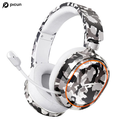 Auriculares gaming inalámbricos Picun G2 Bluetooth 5.3 – Sonido envolvente 7.1, micrófono ENC, batería de 100H y baja latencia para PC, PS5, PS4, Switch y móviles