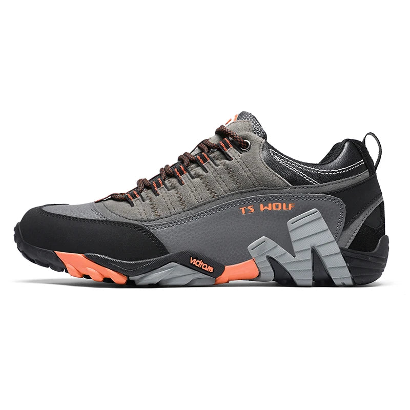 Outdoor Lover Trekking Shoes Men Waterproof Hiking Shoes Mountain Boots Genuine Leather Woodland Hunting Tactical Shoes