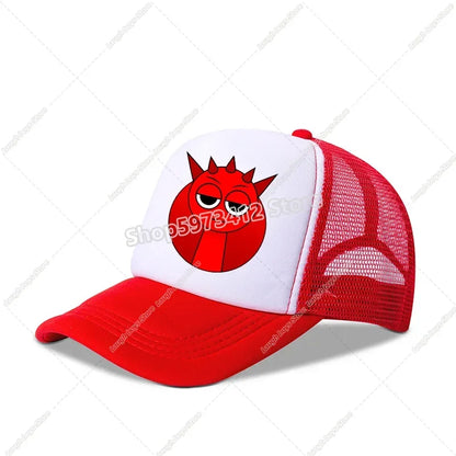 Sprunkis Baseball Caps Boys Casuals Hats Game Figure Printed Women Man Sports Sun Hat Adjustable Peaked Cap Bonnets Girls Gifts