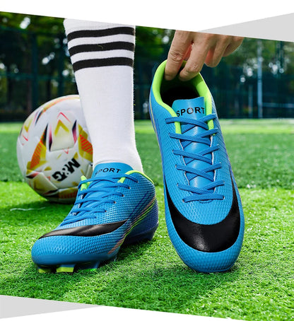 Bottes de Football pour hommes, chaussures de stade à ongles longs, confortables, de haute qualité, antidérapantes, pour Match de société professionnelle