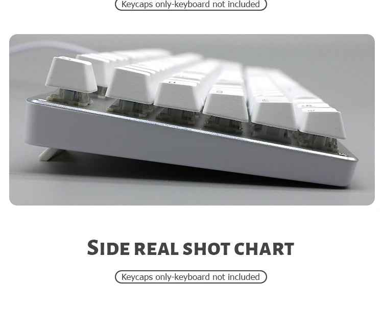 104 Tasten Koreanische, französische, russische, spanische und deutsche hintergrundbeleuchtete Tastenkappen für mechanische Tastaturen mit MX-Switches, OEM-Profil, ABS-Keycaps, DIY