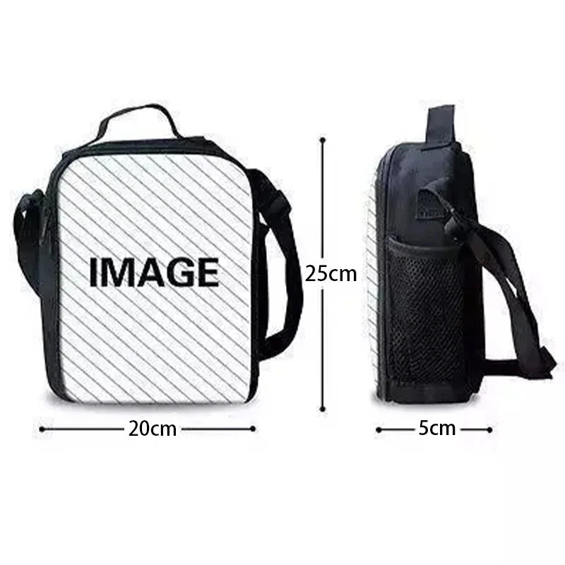 Hot Game Shooting Fortnites Child Insulated Large Capacity Bag for Boy Girl Student Outdoor Resuable Thermal Cooler Lunch Box