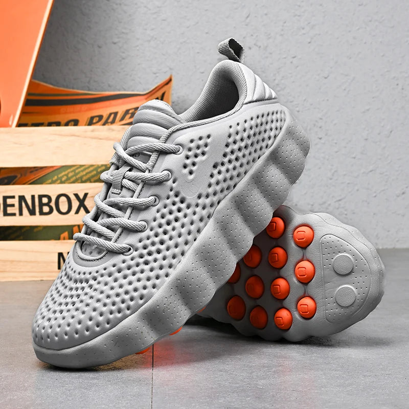 Brand Men Casual Shoes Thick Sole Soft Fashion Sneakers Summer Breathable Male Walking Shoes Zapatillas Hombre 88217 Mens Shoes