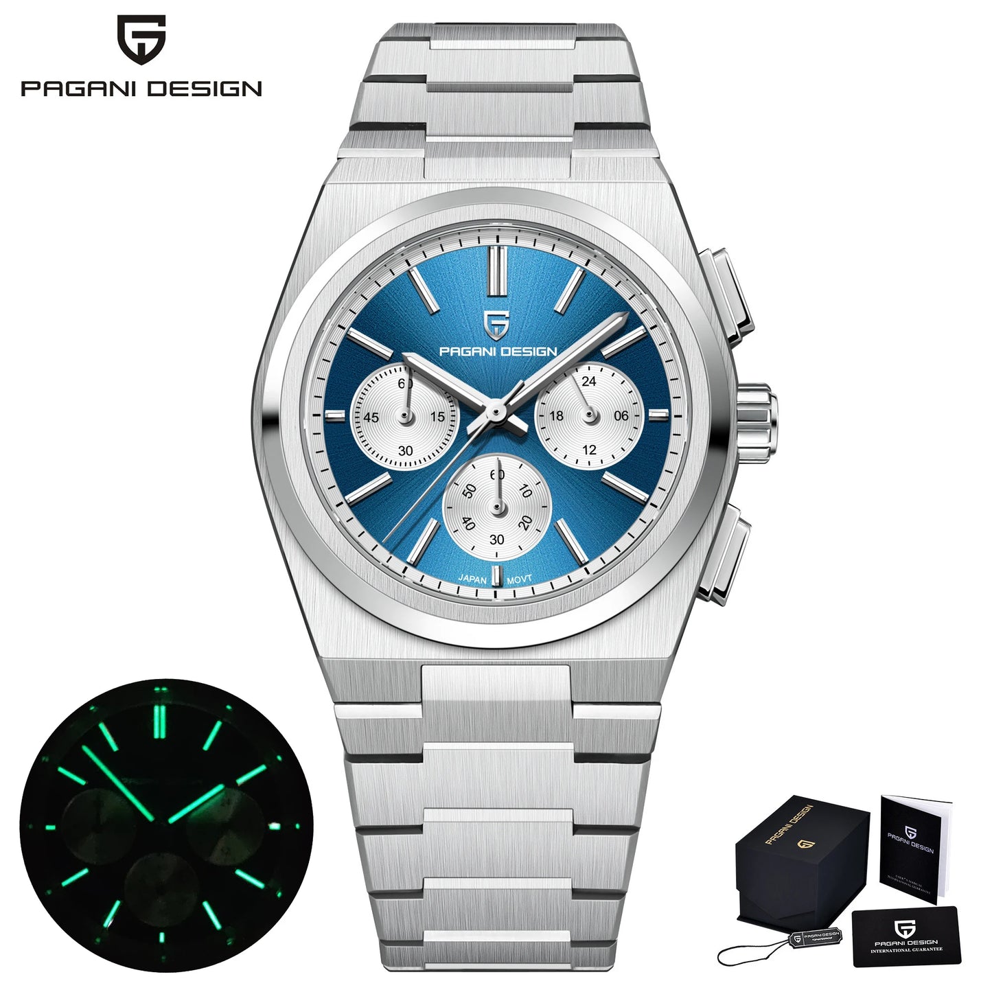 PAGANI DESIGN Men Quartz Watches Sports Waterproof WristWatch for Men Sapphire Glass Automatic Watch Relogio Masculino PD1761