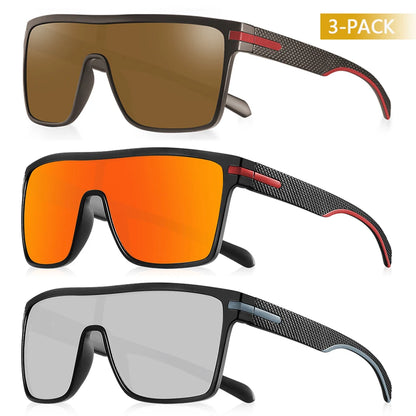 CRIXALIS Fashion Polarized Sunglasses For Men Square Oversized Anti Glare Driver Mirror Sun Glasses Women UV400 Goggles Male
