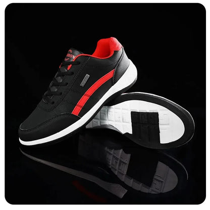 Men's Sneakers Sports Casual Shoes Leather Outdoor Men Walking Shoe Four Seasons Soft Bottom