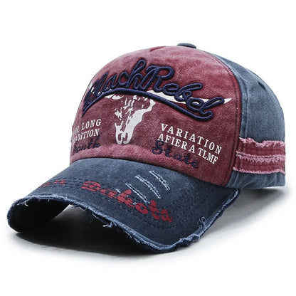 Nuovo cappellino da baseball da uomo in cotone lavato, stile retrò, per tutte le stagioni, cappello sportivo da outdoor da uomo, accessorio maschile