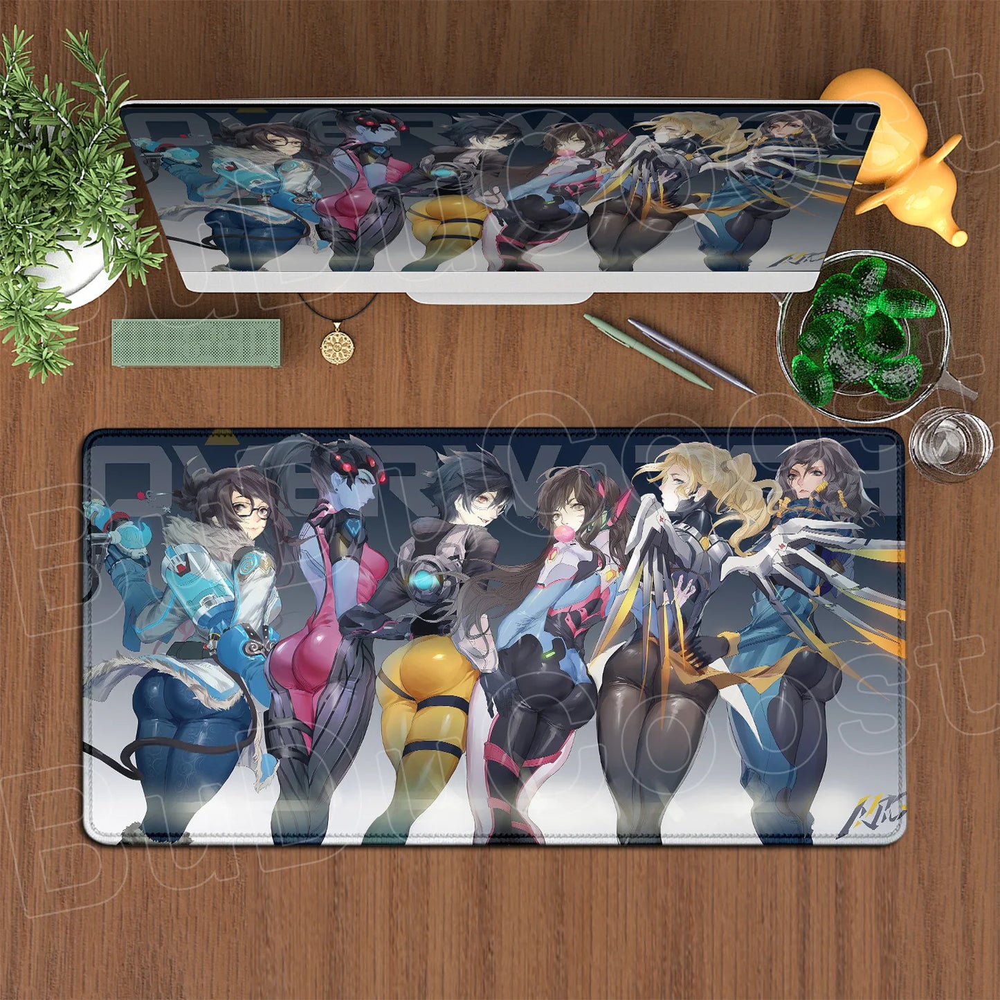 Produit gaming premium Fraquane, Large XXL DIY Cool  Overwatch Mouse Pad Keyboard Table Gaming Accessories Non-Slip Rubber Edge locking spped Laptop Rug desk Mat, équipement gamer