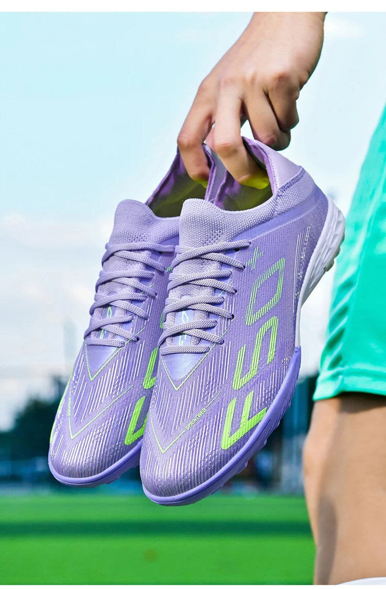 Heren sneakers met grasnoppen Hoogwaardige voetbalschoenen Futsal-voetbalschoenen Antislip voor binnen Populair model met hoge schacht voor buiten