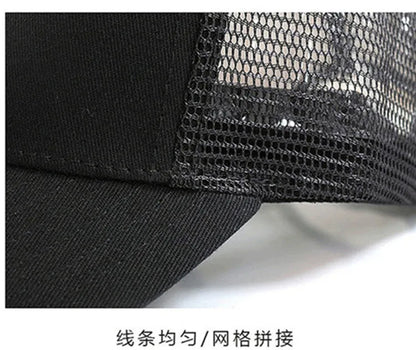 Șapcă de baseball cu plasă, mărime mare (65-70 cm), pentru circumferința capului mare – șepci de vară pentru bărbați, respirabile, de protecție solară