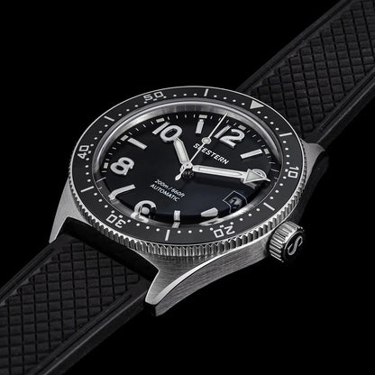 SEESTERN Diver Men Watch Automatic Mechanical Wristwatches NH35 Movement Ceramic Bezel 20Bar Waterproof Sapphire Luminou S434-2
