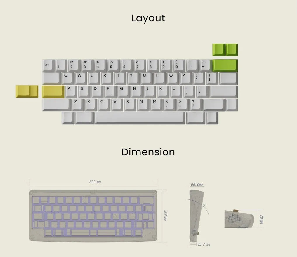 KBDfans Agar Keyboard kit Hot-swap version