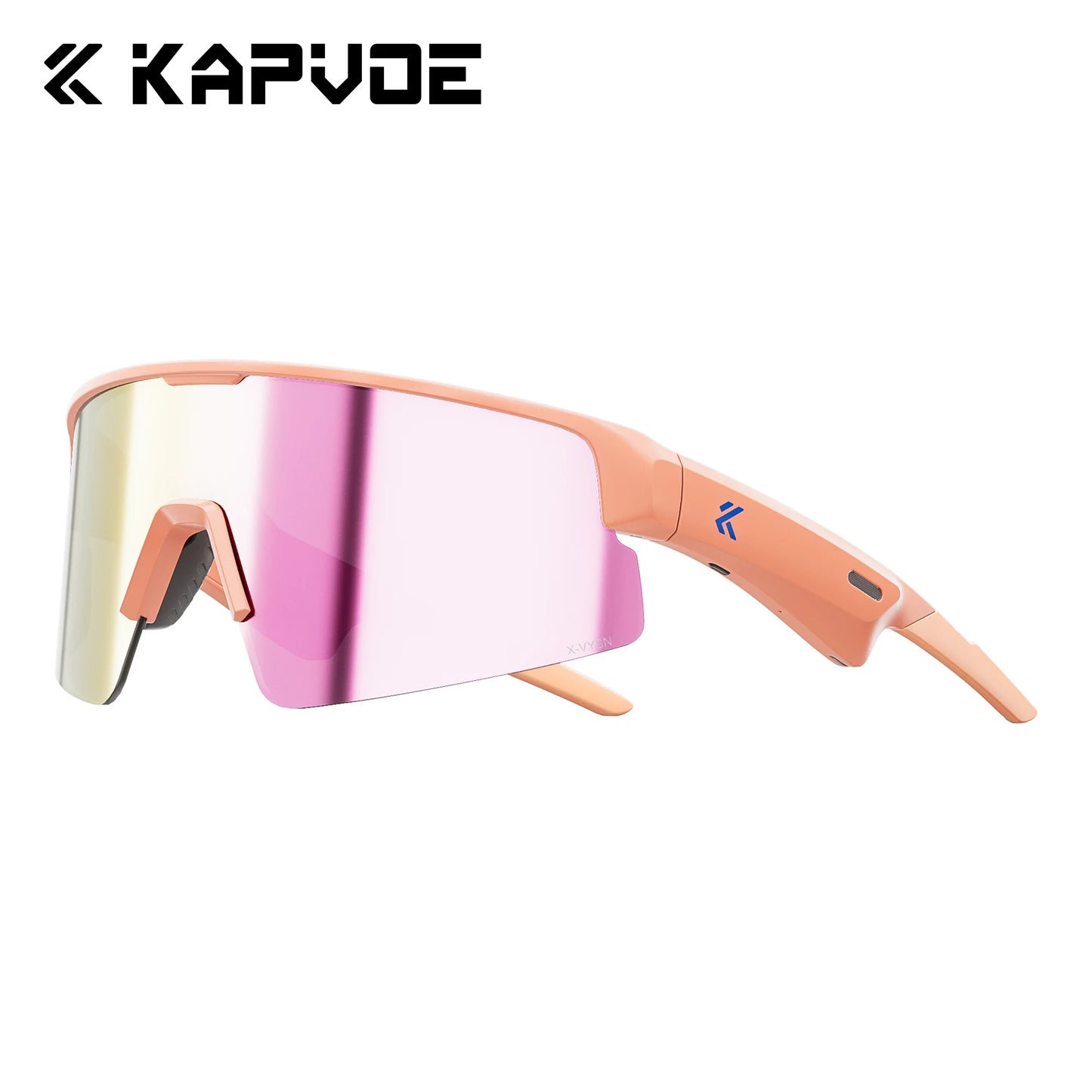 Kapvoe Bluetooth Sunglasses Smart Cycling Glasses Wireless UV400 Protection Goggles Telephone MP3 Sports Cycling Glasses Men