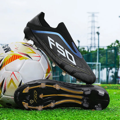 Nouvelles Chaussures de Football pour Hommes, Baskets de Futsal d'Extérieur, Crampons Antidérapants de Haute Qualité pour Match sur Gazon, Chaussures de Foot Montantes Légères, Meilleures Ventes