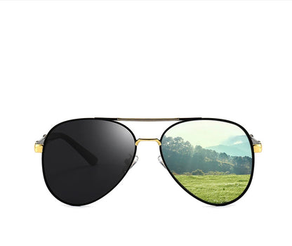 Classic Big Pilot Sunglasses Men Women Luxury Metal Black Aviation Sun Glasses Male Fashion Driving Vacation Shades UV400 Goggle