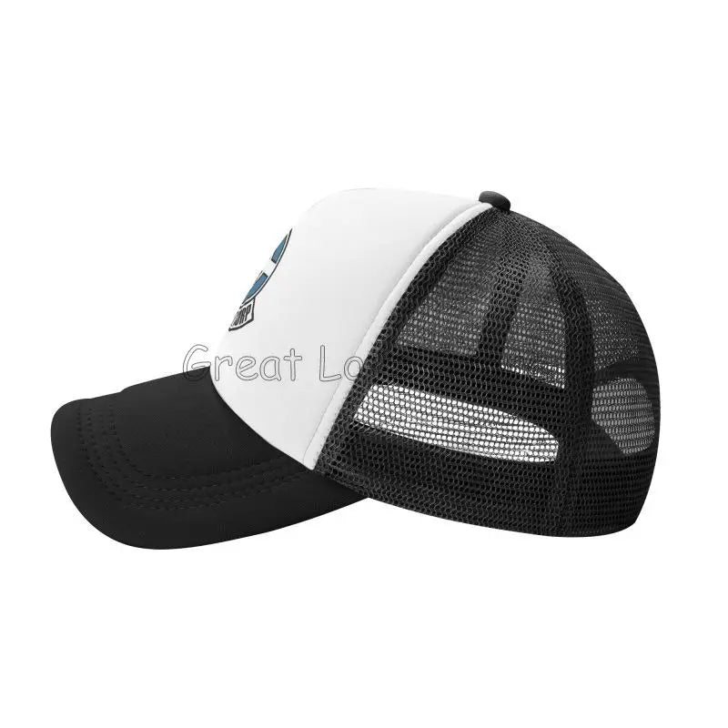 „Capsule Corp“ tinklinės beisbolo kepurės, unisex, hip-hop stiliaus „trucker“ kepurės, anime DBZ stiliaus „dad hat“ kepurės, reguliuojamos lenktyninės kepurės, vasarinės „trucker“ kepurės su užsegimu