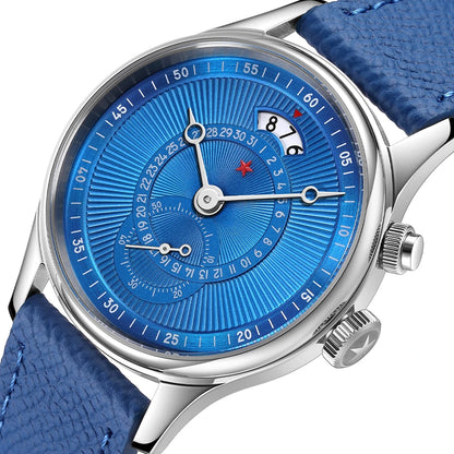 Red Star 40mm Premium Men's Watch with Seagull ST1716 Movement 3ATM Waterproof Calendar Automatic Mechanical Watch for Men