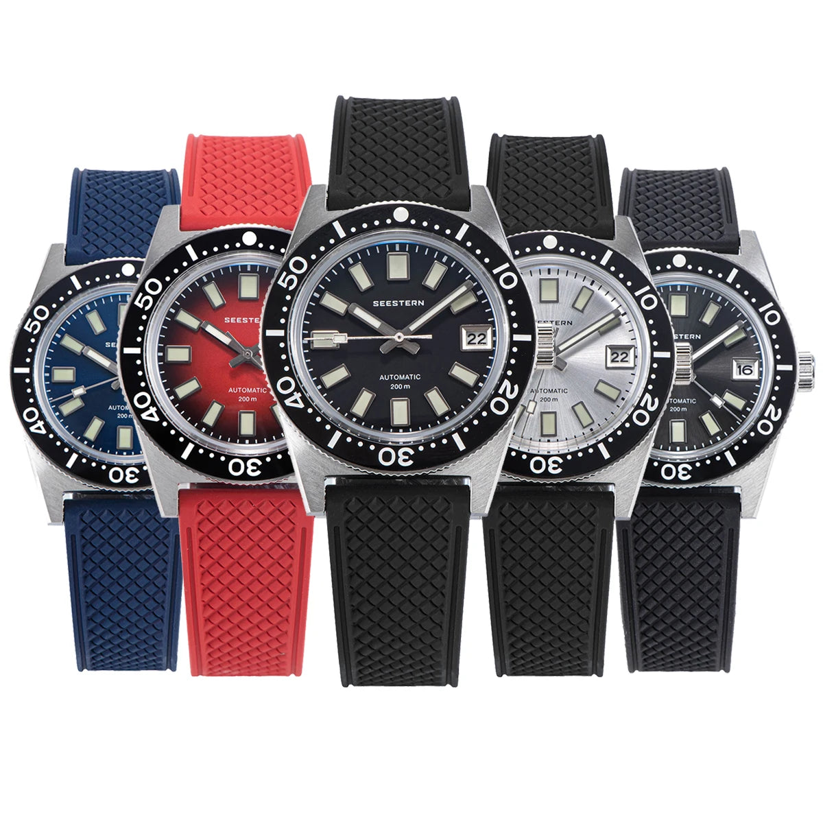 62MAS Diver Men Watch 38mm Original Sapphire Glass Nh35 Automatic Mechanical Waterproof Luminous Date Ceramic Bezel 200M Pro v3