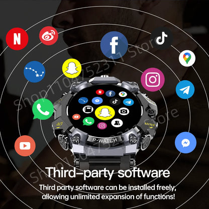 Q668 Smartwatch Android 10.0 Smart Watches With 1.95 inch Amoled Larger Screen insert 4g/5g Sim Card GPS WIFI IP68 Waterproof
