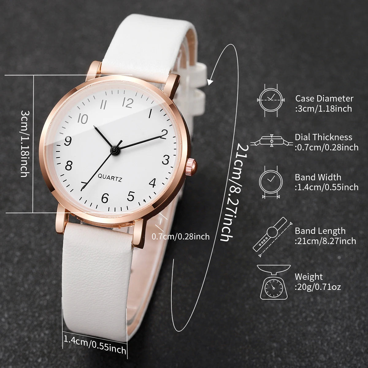 Fashion Small Dial Women Watches Simple Leather Strap Ladies Quartz Wristwatch Reloj Mujer Girls Clock Gift（Without Box）