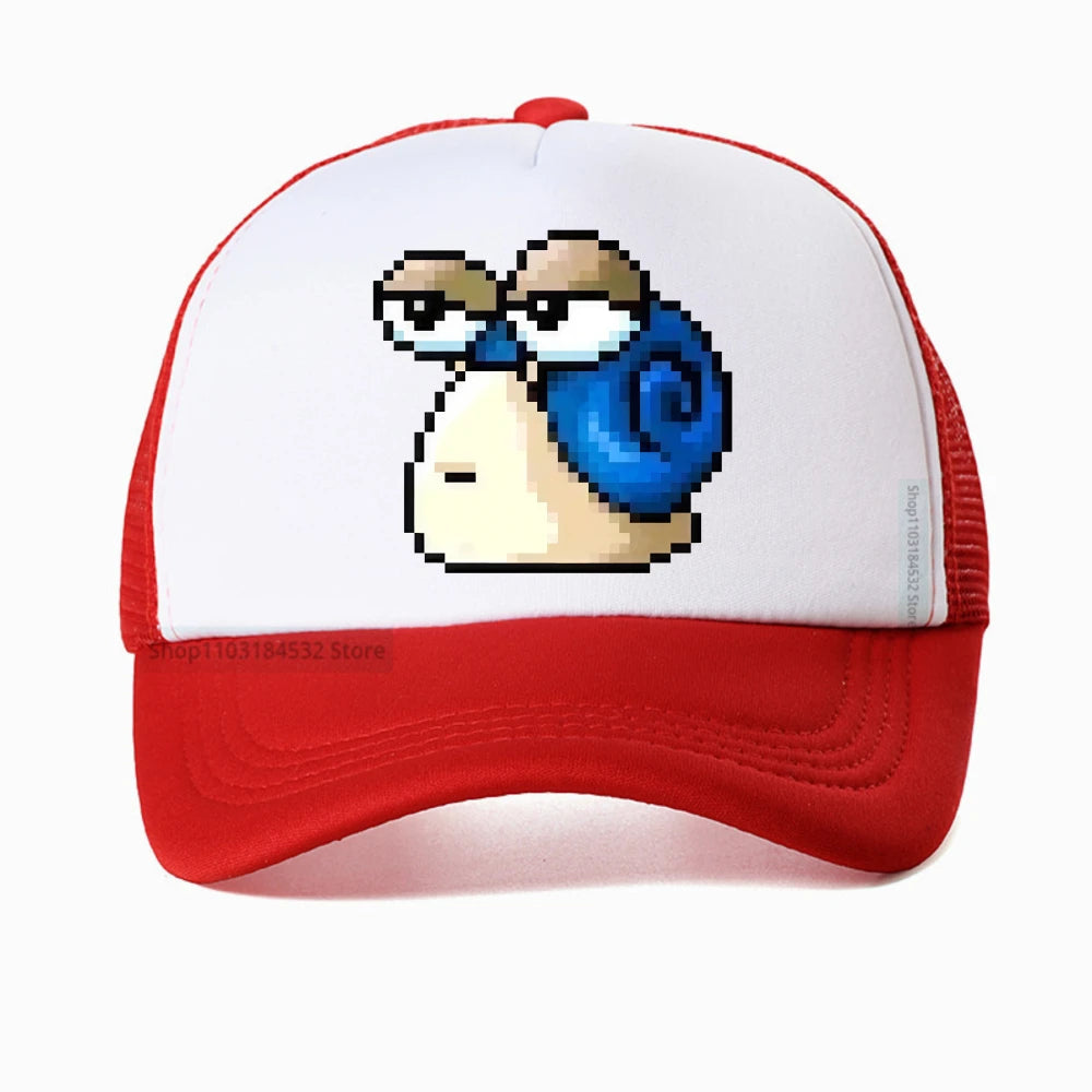 Harajuku MapleStory Kawaii grappige bedrukte baseballpet voor heren, Koreaanse stijl, populair bij gameliefhebbers, otaku en hipsters, personaliseerbare pet