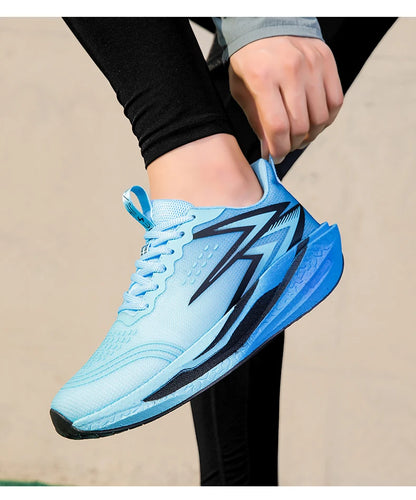 NEW Running Shoes Carbon Board Marathon Men Sports Breathable Lightweight Women's Comfortable Athletic Nonskid Sneakers Casual