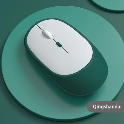 Bezdrátová myš Lenovo USB dobíjecí ergonomická s nastavitelným DPI, tichá kancelářská optická myš 2.4G Bluetooth pro hraní i kancelář
