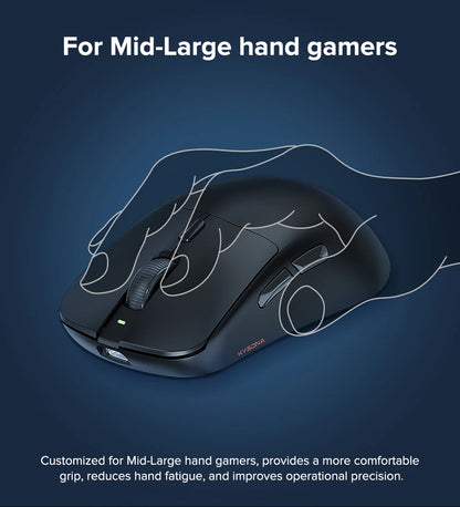 KYSONA M617 Wireless Mouse Ergonomics Tri-mode  Rechargeable 2.4G 59g Lightweight E-sports PAW 3395 DPI 26K Gaming Mouse For PC