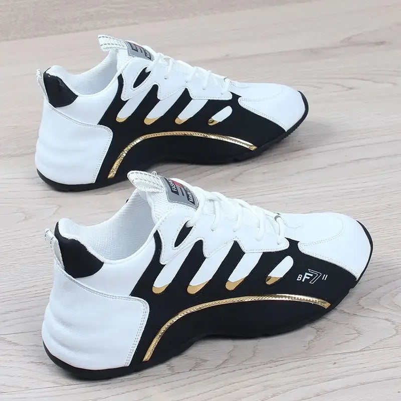 Ténis casuais para homem, leves, macios e respiráveis, vulcanizados, em couro macio, Zapatillas De Mujer