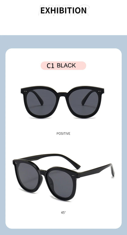 3-12 Years Kids Polarized Sunglasses Boys' Cool Girls Soft TPEE Frame Cat Eye Design Fashion Sun UV400 Protection Oval Glasses