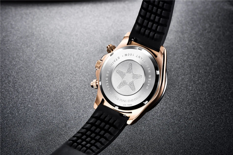 40mm New V2 PAGANI DESIGN Men's Quartz Watches Sapphire Retro Chronograph Stainless Steel Waterproof Watch Men Relogio Masculino