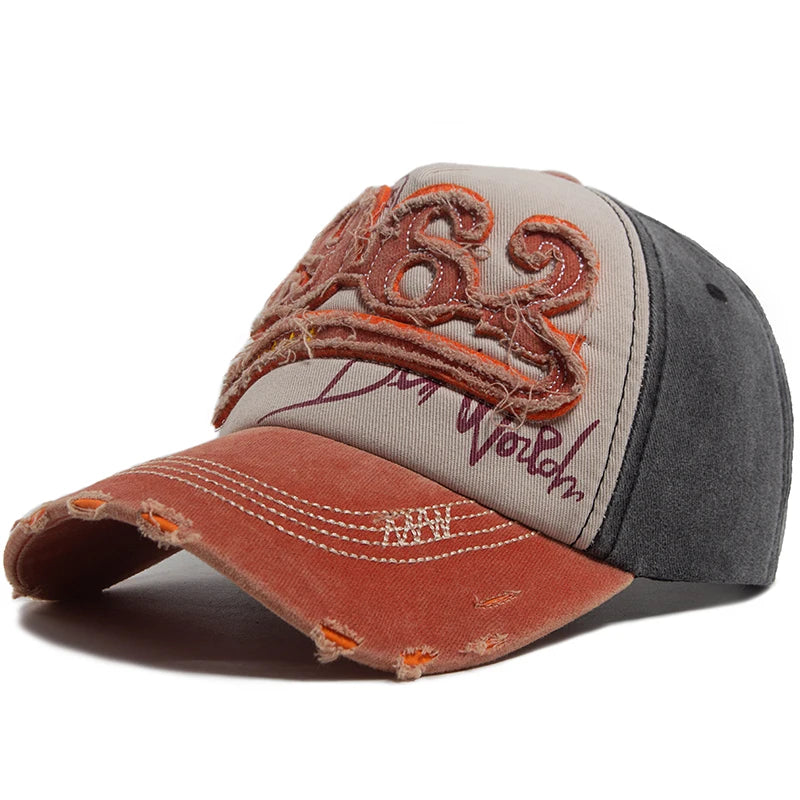 Fashion Vintage Washed Cotton Baseball Cap Men Digit 1962 Embroidery Snapback Spring Autumn Women Hat Visor Hip Hop Caps