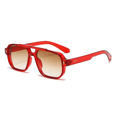Retro Double Beam Sunnies HD Leopard Print Eyewear Unisex Polarized Sunglasses Waterproof Lightweight Anti-UV Glasses Outdoor