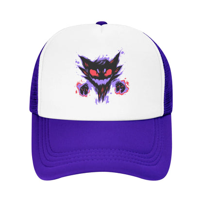 Haunter Gengar Trucker Hat Mesh Baseball Caps Snapback Caps Pokemon Pocket Anime Dad Hat Trucker Hat Adjustable Sport Cap Summer