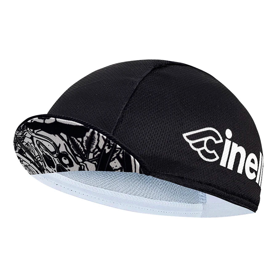 New cycling cap, polyester sweat absorption, fashion trend, unisex, graffiti