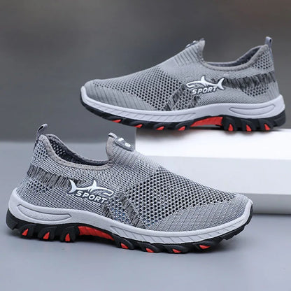 Męskie letnie trampki Sportowe męskie buty z siateczki Oddychające buty sportowe Płócienne lekkie trampki Tanie buty Wyprzedaż