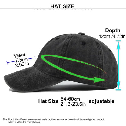 Wojan Team Baseball Cap for Women men Summer Adjustable Sun Hat boy girl Anime Cute Retro Sunbonnet Adult Headgear birthday Gift