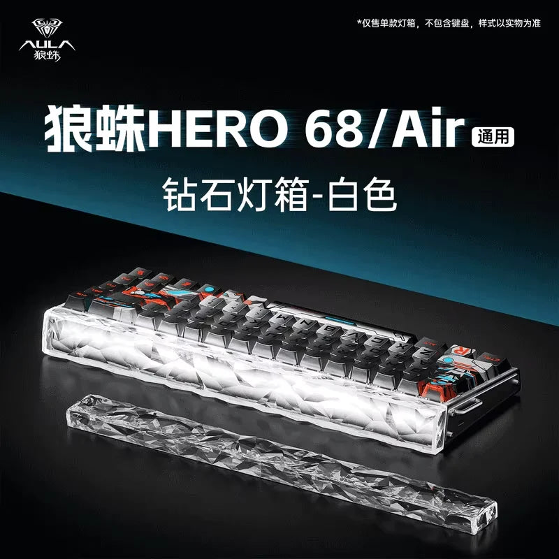Nuevo AULA HERO 68HE/ULTRA Kits sticker: teclado gaming con interruptores magnéticos y accesorios para teclado mecánico personalizado con cable para e-sport