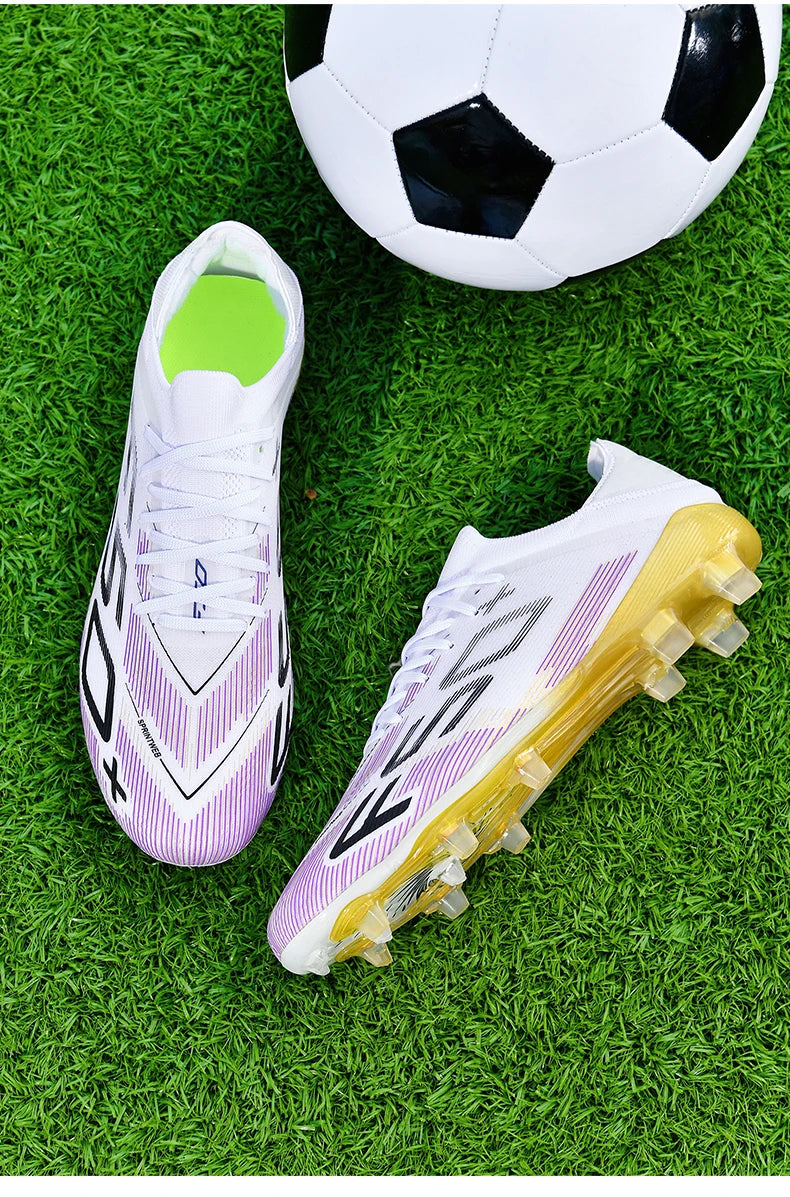 Heren sneakers met grasnoppen Hoogwaardige voetbalschoenen Futsal-voetbalschoenen Antislip voor binnen Populair model met hoge schacht voor buiten