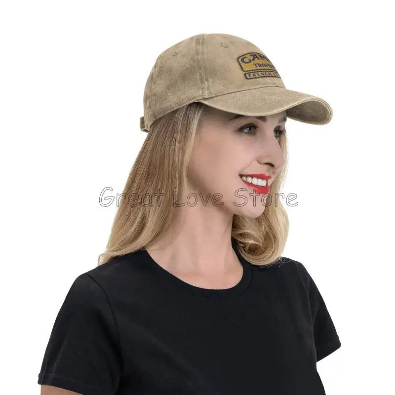 Camel Trophy 91 Cowboy Hat Retro Adjustable Washed Cotton Golf Hat Summer Vintage Sun Visors Baseball Caps