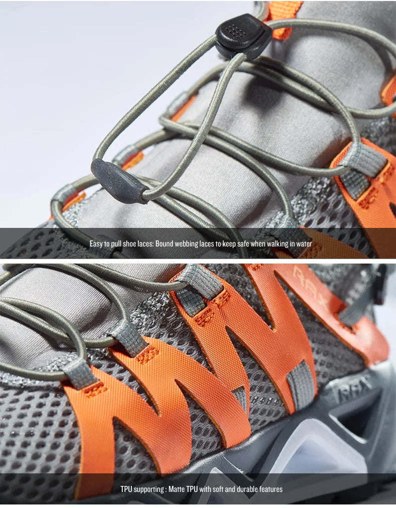 RAX Nieuwe heren- en dameszomerwandelschoenen, ademende Upstream-schoenen, trekkingschoenen, waterschoenen, outdoor-, vis- en kampeerschoenen, sneakers voor heren