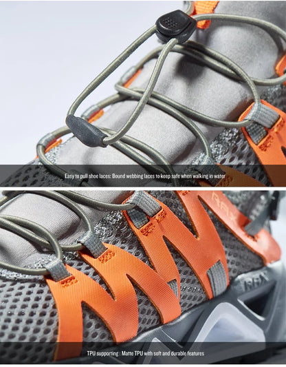 RAX Nieuwe heren- en dameszomerwandelschoenen, ademende Upstream-schoenen, trekkingschoenen, waterschoenen, outdoor-, vis- en kampeerschoenen, sneakers voor heren