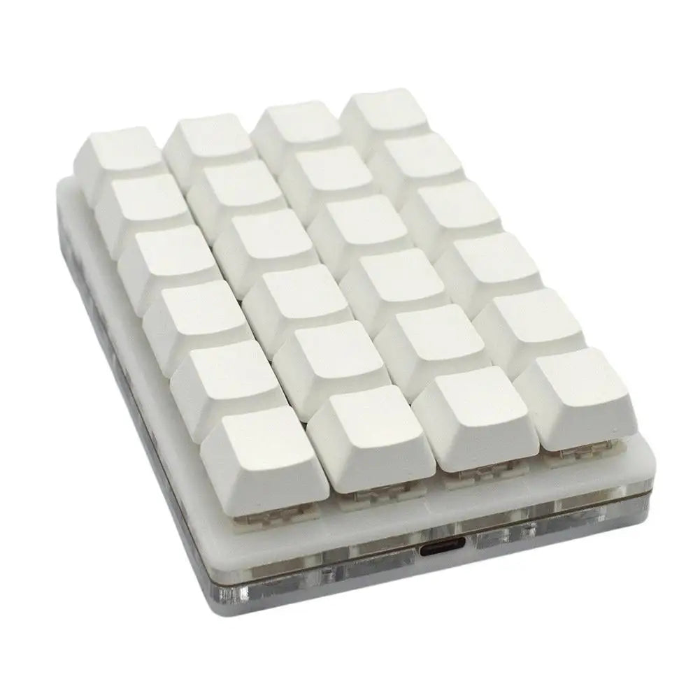 Mini USB Custom Mechanical Keyboard 24 Keys Black/White Gaming Keyboard Sayo Device Shortcut Programmable Keypad Keys Macro