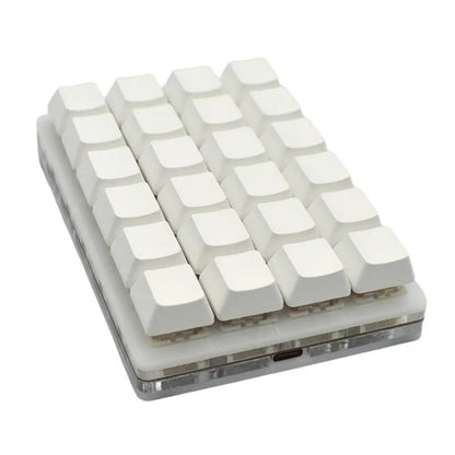 Mini USB Custom Mechanical Keyboard 24 Keys Black/White Gaming Keyboard Sayo Device Shortcut Programmable Keypad Keys Macro