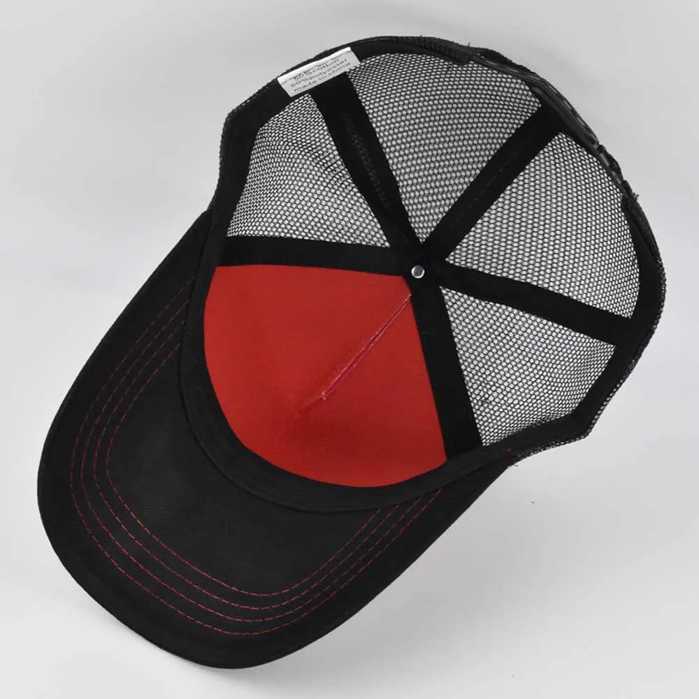 Anime Patch Baseball Caps Men Women Snapback Hats Streetwear Hip Hop Visor Caps Mesh Breathable Dad Sun Hat Unisex Trucker Hats