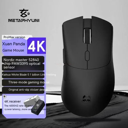Metaphyuni Metapanda P1 belaidė pelė P1 Pro Max Paw3395L, mažos delsos, lengva e. sporto žaidimų pelė, ergonomiška, PC žaidėjui skirta dovana