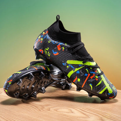 Nouvelles chaussures de football pour hommes, baskets de football pour terrain gazonné, chaussures de football d'extérieur, chaussures d'entraînement professionnelles, chaussures de sport antidérapantes, ultralégères,